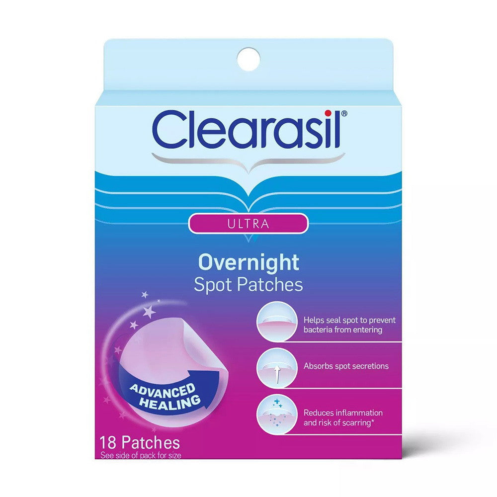 Clearasil Ultra Overnight Acne Spot Patches, 18 Ea